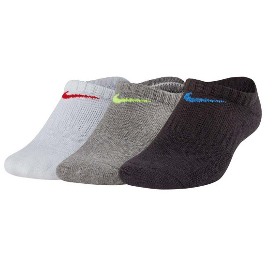 Kids' Nike Performance Cushioned No-Show Training Socks (3 Pair)
